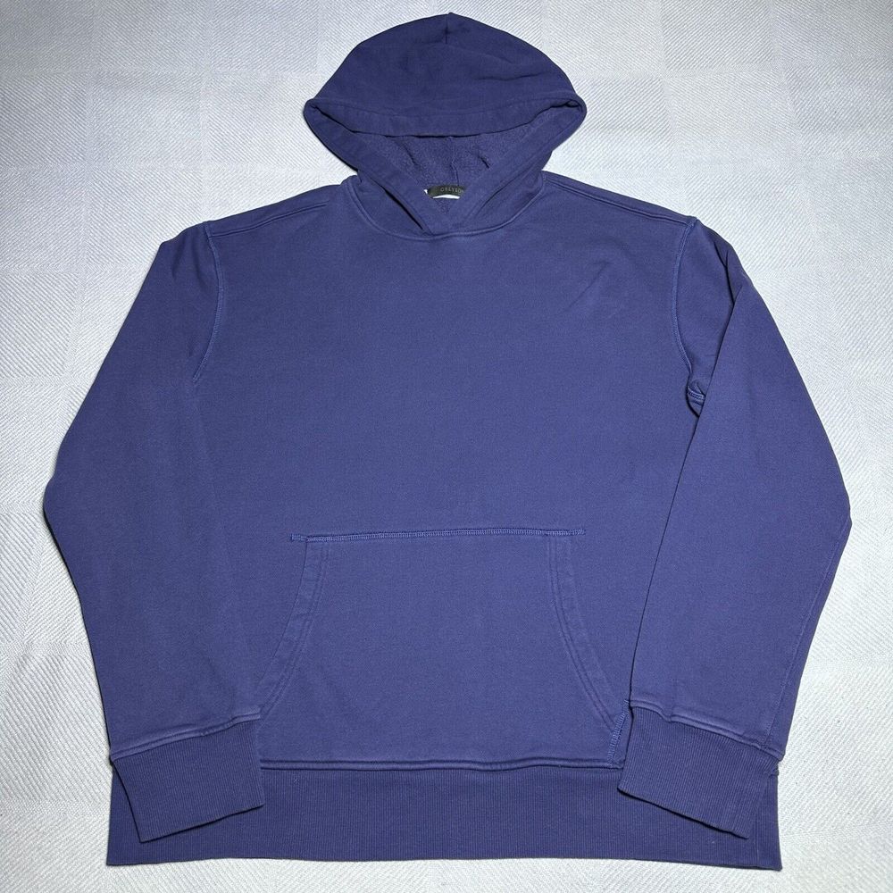 Greyson Navy Lake Fleece‎ Golf Hoodie Gothic G Pullover Men's Size Medium